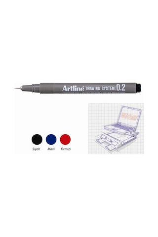 Artlıne Çizim Kalemi Drawıng System 0.2Mm 232 Siya
