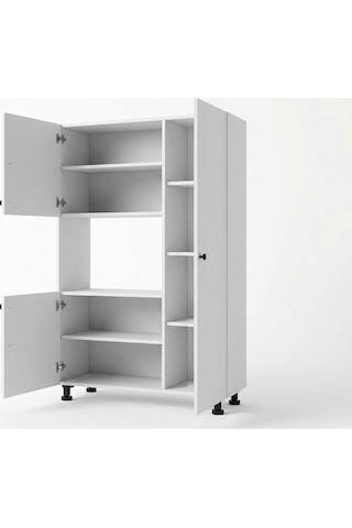 Kenzlife Mini Fırın Dolabı Alpkuntsağ Byz 148 90 30 Ayaklı Mikroalga Midi Fırın Mutfak + Tekli Duvar Rafı Hediyeli Beyaz