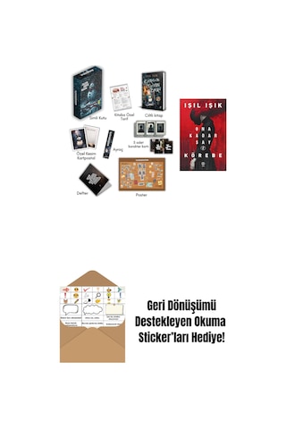 Kardan Adamın Külleri Kutulu Set Ciltli + Ona Kadar Say 2 - Körebe + Okuma Sticker'ları