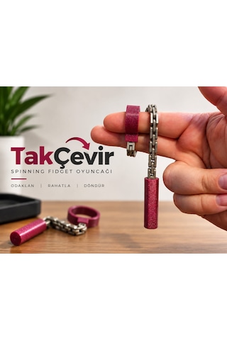 Takçevir Parmakta Dönen Zincirli Stres Oyuncağı Fidget