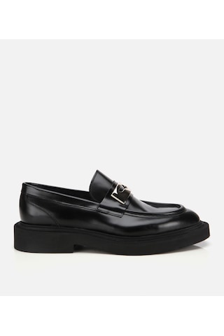 Hotiç Erkek Açma Deri Metal Tokalı Hafif Tabanlı Klasik Loafer 02ayh313880a100 02ayh313880a100 Siyah