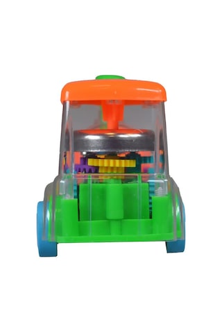 Ctoy Işıklı Sesli Şeffaf Tren Turuncu