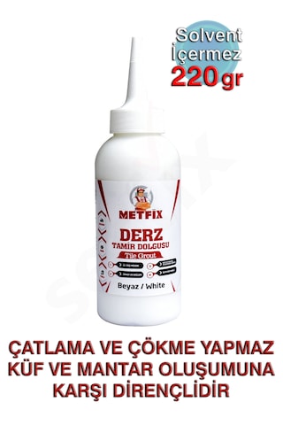 Metfix Derz Tamir Dolgusu 220gr Beyaz Beyaz