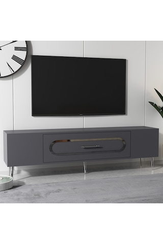 Dekop3ct Tv Sehpası Antrasit-gümüş