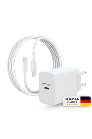 Woyax Samsung Galaxy Uyumlu S22 S23 S24 S25 Ultra / S22 S23 S24 S25 Plus Yüksek Hızlı Şarj Aleti 45w Type-c ' Beyaz
