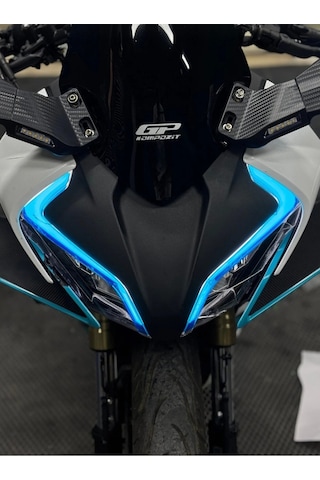 Cf Moto 450 Sr Mavi Led Sticker Folyo Kaplama