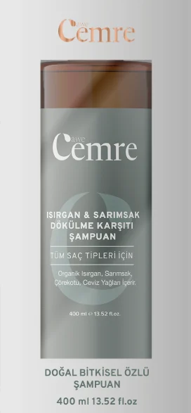 Awe Cemre Isırgan & Sarımsak Dökülme Karşıtı Şampuan 400 ML