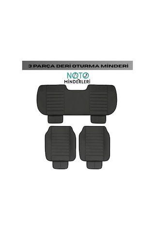 Skoda Fabia Araçlara Uyumlu Premium Deri 3 Parça Oto Koltuk Minderi Araca Uyumlu 4 Mevsim Kolay Montaj