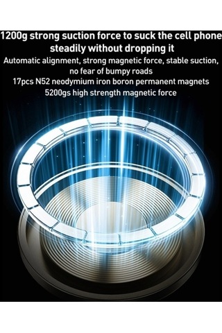 Wondernest Momax Move Evrensel Şeffaf Manyetik Araç Tutucu Hava Çıkışlı Altın Altın