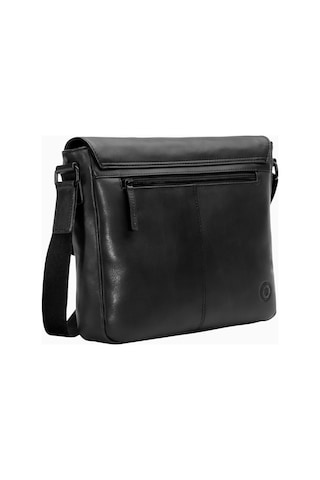 Farmhood Memphis Deri Messenger Evrak Çantası 32 Cm Lüks Siyah