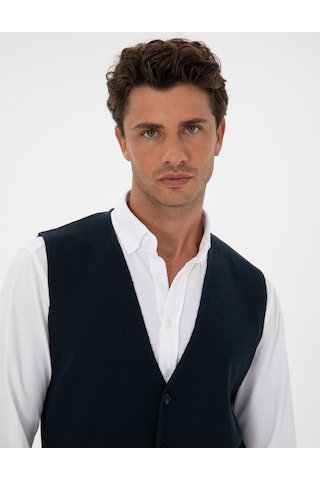 Pierre Cardin Erkek Lacivert Yelek Triko 50317313-vr033 Lacivert