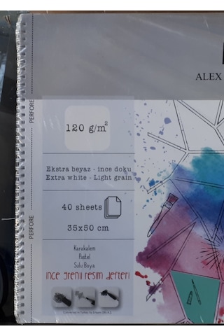 Resim Defteri sulu Boya için 35 Cm X 50 CM 120 Gamaj 40 Yaprak