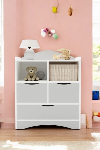 Floradesign Baby Step Oyuncak Dolabı /genç- Çocuk Odası Şifonyer / Çok Amaçlı Dolap / Çocuk Odası Düzenleyici
