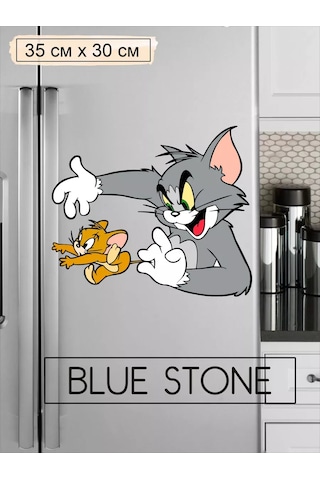 Blue Stone Çocuklar İçin Buzdolabı İç Dekorasyon Çıkartması 176922156 Gri