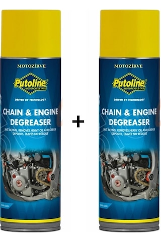 Putoline Chain Engine Degrease Zincir Temizlik Spreyi 500 Ml 2 Adet
