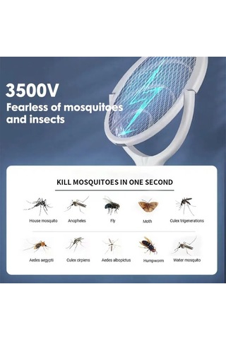 Hızlı Şarjlı Böcek Öldürücü Sinek Sinekliği, Güvenli Yalıtımlı