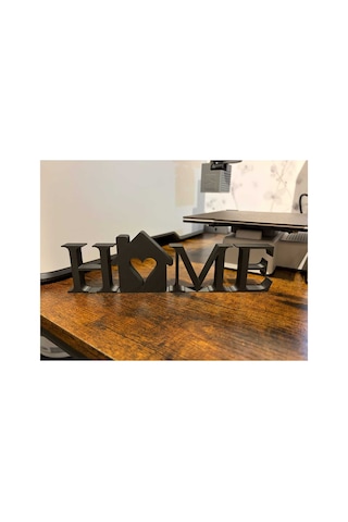 3d Dekoratif Home Yazılı Biblo - Ev Hediyesi Modern Masa Üstü Dekor - 248x75x15mm