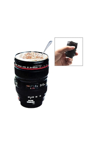 Mini Zoom Ef 24-105mm F/4.0l Usm Lens Kahve Termos Fincan Kupa