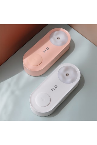 Youtek Usb Şarjlı Minyatür Portatif Su Sise Nemlendirici, Led Gece Lambası, Sürekli Ve Aralıklı Buhar Modu, Ev Ofis Seyahat İçin