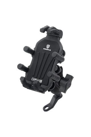 Motosiklet Dikiz Aynası Dağı Alüminyum Alaşımlı Şok Emici Cep Telefonu Tutucu Siyah Siyah