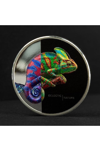 AgaKulche Bukalemun 2023 1 Ons Gümüş Sikke Coin