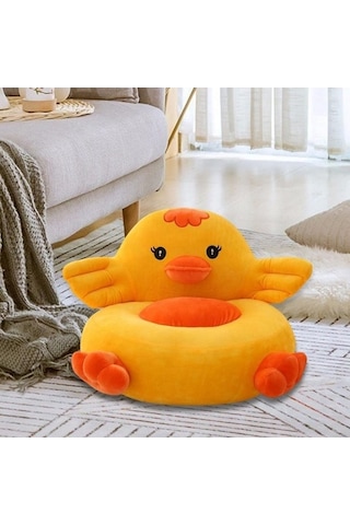 Flybuy Çocuk Koltuğu Bosphorusboutique Sarı Ördek Koltuğu, Karikatür Kanepe, Hayvan Tasarımı, Çok Renkli, 6-8 Yaş Çocuklar İçin Çok Renkli