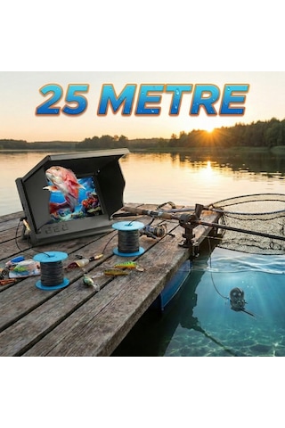 Konyax 25 Metre Sualtı Balık Tutma Kamerası