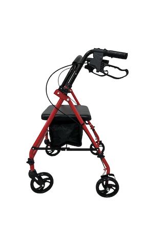 Respirox Rr-01 Katlanabilir Rolatör Kırmızı Yeni