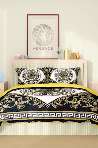 Marka Nevresim Takımı Çift Kişilik Pamuklu Saten Kumaş 6 Parça 3d Dijital Baskı Duvet Cover Set Model No:89 Renkli