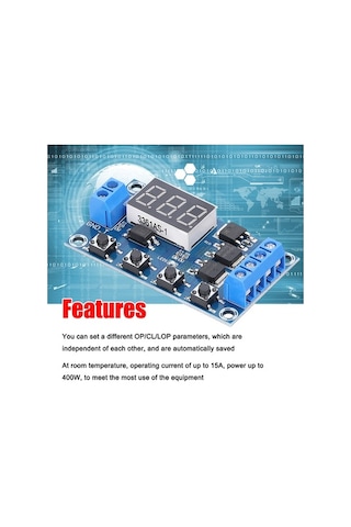 Yulong Reedark Çift Mos Led Zamanlayıcı Röle Modülü - 15a 400w