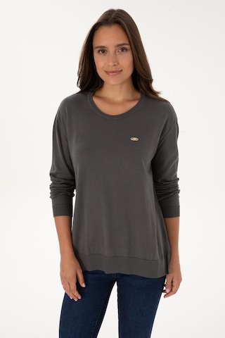 U.S. Polo Assn. Kadın Gri Bisiklet Yaka Basic Kazak 50307735-VR024