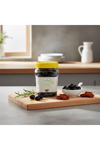 Egelya Gemlik Yağlı Siyah Sele Zeytin 500 G + 500 G Zeytin Paketi Doğal Fermente Katkısız