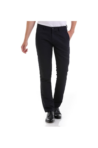 Hatemoğlu Lacivert D. Slim Fit Desenli Yandan Cep Kanvas Pantolon Lacivert