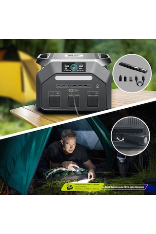 1024wh 3600w Max. Lifepo4 Taşınabilir Güç Kaynağı P1800