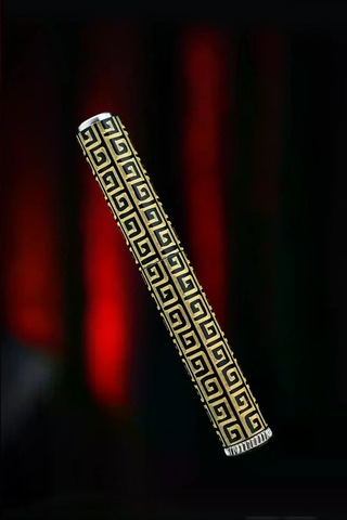 Caka Lighter Labirent Desen Gold Benzinli Çakmak - Ckl-007