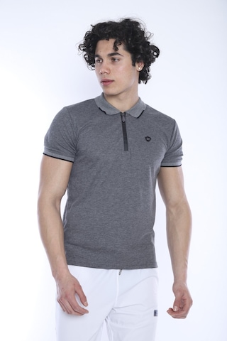 Escetic Erkek Spor G3 Melanj Polo Yaka Slim Fit T-Shirt-3346