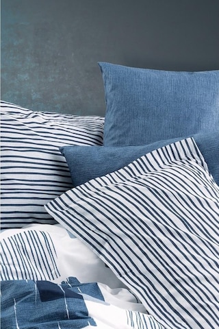 Cotton Box Modern Tek Kişilik Nevresim Takımı Solito Indigo
