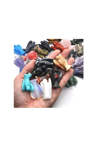 3.5 Cm Mini Melek Heykel Doğal Değerli Taş Oyma Cep Koruyucu Şifa (550716923)