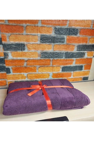 Özdilek Svv Border Kalın ve Süper Emici Yeni Seri Banyo Havlusu 76x147 - Mulberry Karadut Mor