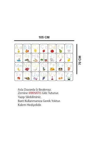 Türkçe Alfabe Tablosu Alfabe Harfleri Kağıt Tahta Ilkokul Eğitim