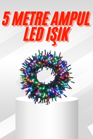 Karışık Renk Pilli Led Işık Çok Fonksiyonlu Enerji Tasarruflu 5 Metre 399832
