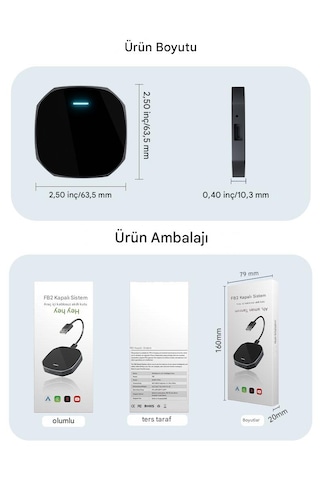 B2 Carplay & Android Auto Youtube Netflix Video Oynatma Kutusu