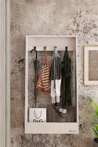 Giriş Vestiyeri & Askılık Portmanto Ceket Mont Şapka Düzenleyici Modern Tasarım Beyaz