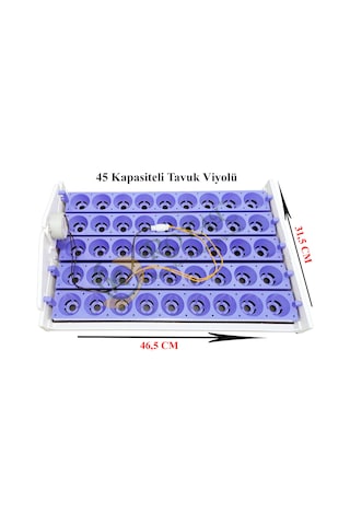 45'lik Otomatik Kuluçka Gelişim Viyolü 1/2.5 Rpm 4 Watt