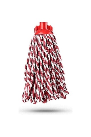 Elmop Pm01 Yedek Islak Vidalı Mop Paspas Püskül Ucu Pamuklu Mikrofiber İpli Mop Yedeği Başlığı