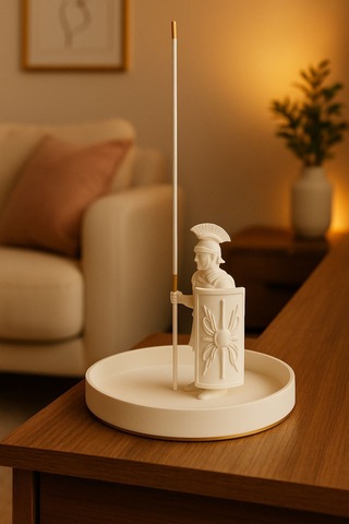 Oxyteez Dekoratif Tütsülük Figür Krem Renk Reçine Tasarım Ev Ve Ofis Dekorasyonu