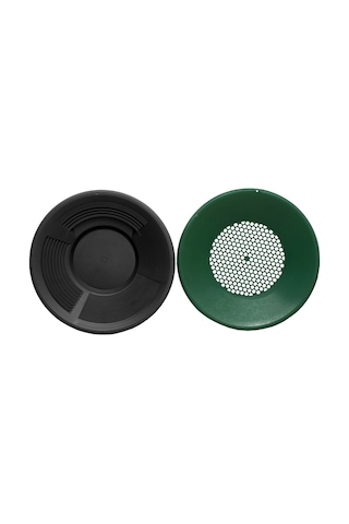 Gold Pan Altın Eleği  Siyah  Ve Pan Üstü Elek  Altın Arama Eleme