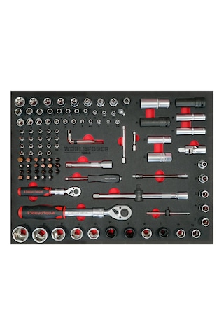 Worldforce 240 Parça Dolu Takım Dolabı 7 Çekmece Medium Paket