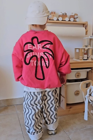 Minigimin Cicileri S Desenli Unisex Çocuk Kot Pantolon - Siyahkrem Diğer
