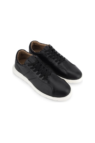 Tamer Tanca Erkek Hakiki Deri Siyah Sneakers & Spor Ayakkabı 1206 2025 Erk Ayk Y26 Sıyah Dr